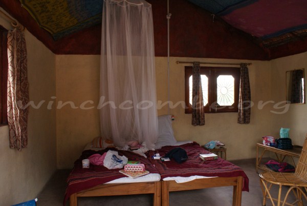 Room at Kusum's homestay in Orchha